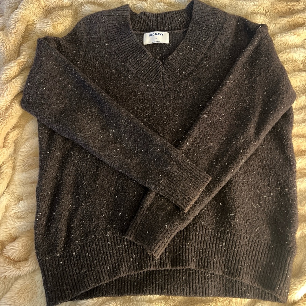 Old Navy Charcoal Knit Pullover